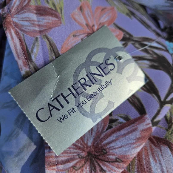 Cathrines Lavender Floral Kimono - Picture 7 of 12